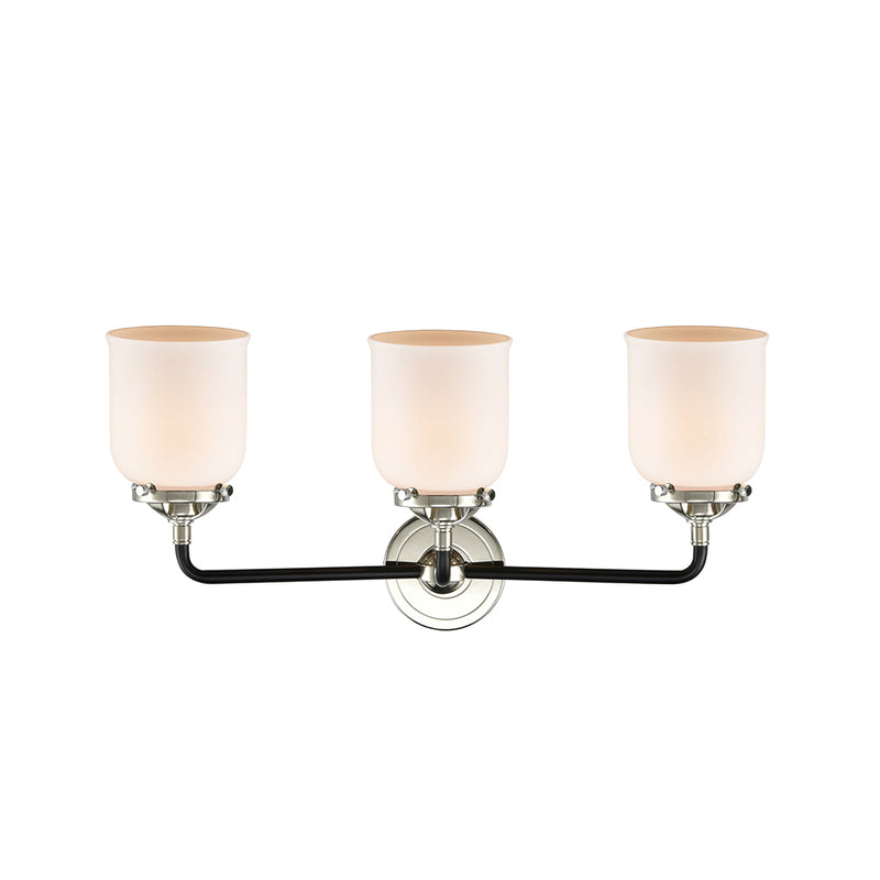 Innovations Lighting Small Bell 3 Light Bath Vanity Light Part Of The Nouveau Collection 284-3W-BPN-G51-LED