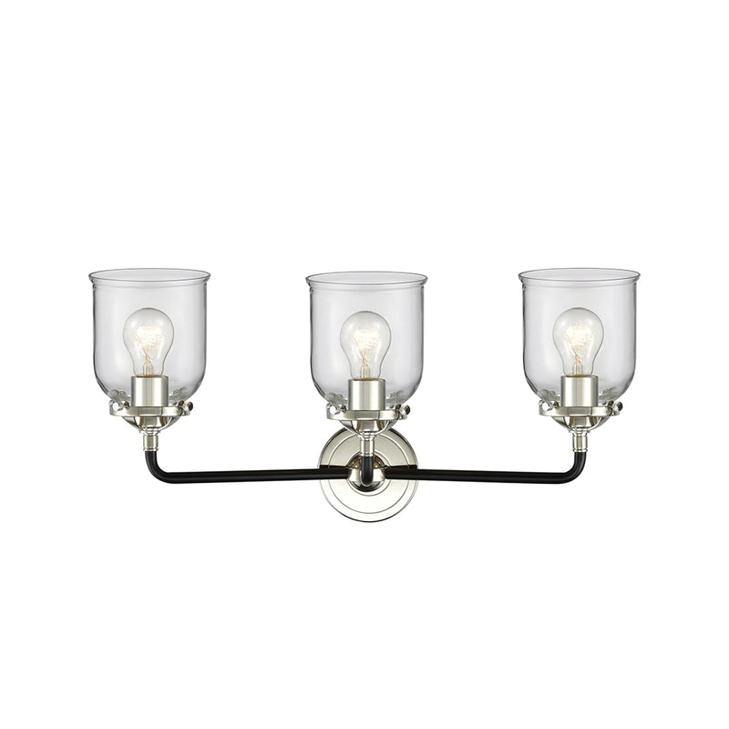 Innovations Lighting Small Bell 3 Light Bath Vanity Light Part Of The Nouveau Collection 284-3W-BPN-G52-LED