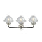 Innovations Lighting Small Oxford 3 Light Bath Vanity Light Part Of The Nouveau Collection 284-3W-BPN-G532