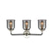 Innovations Lighting Small Bell 3 Light Bath Vanity Light Part Of The Nouveau Collection 284-3W-BPN-G53