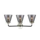 Innovations Lighting Small Cone 3 Light Bath Vanity Light Part Of The Nouveau Collection 284-3W-BPN-G63-LED