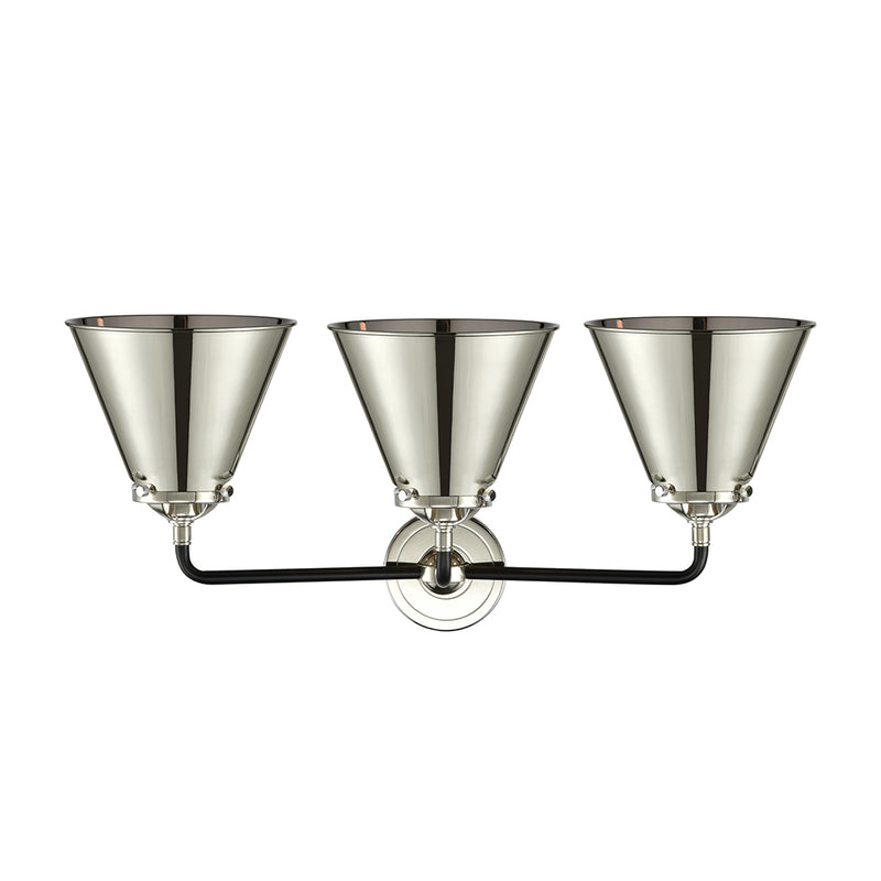 Innovations Lighting Appalachian 3 Light Bath Vanity Light Part Of The Nouveau Collection 284-3W-BPN-M13-PN