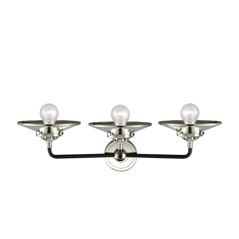 Innovations Lighting Railroad 3 Light Bath Vanity Light Part Of The Nouveau Collection 284-3W-BPN-M1-PN-LED