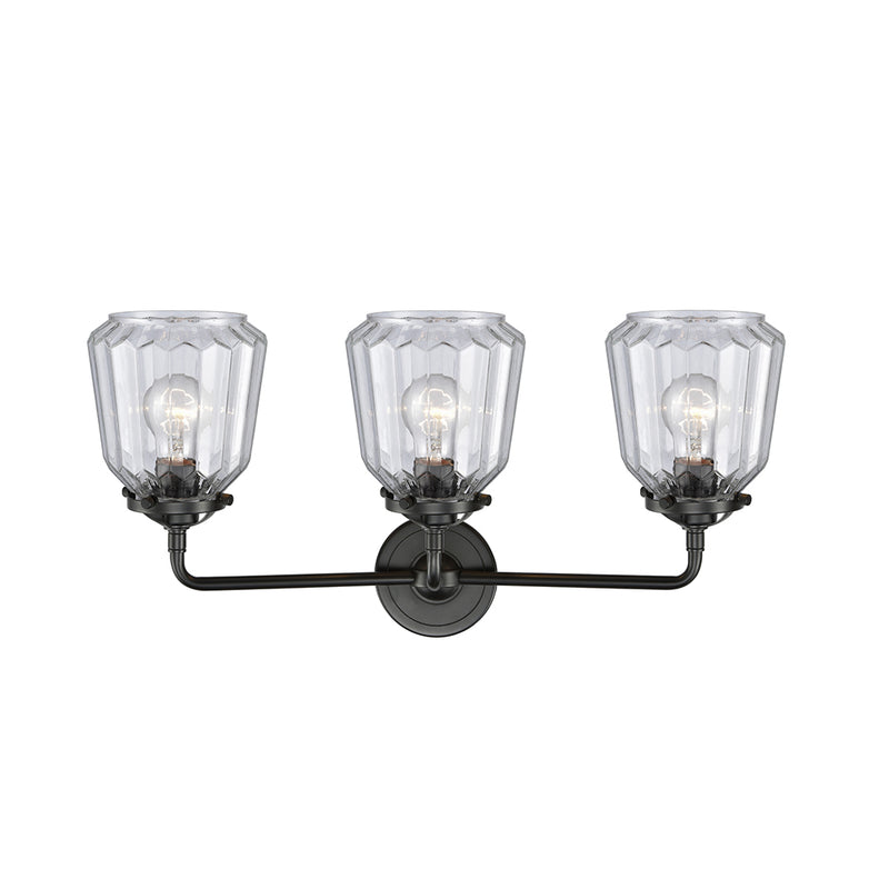 Innovations Lighting Chatham 3 Light Bath Vanity Light Part Of The Nouveau Collection 284-3W-OB-G142-LED
