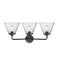 Innovations Lighting Large Cone 3 Light Bath Vanity Light Part Of The Nouveau Collection 284-3W-OB-G42