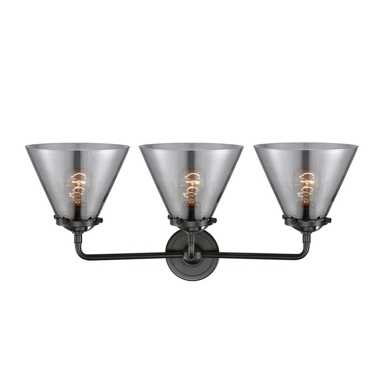 Innovations Lighting Large Cone 3 Light Bath Vanity Light Part Of The Nouveau Collection 284-3W-OB-G43-LED