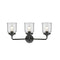 Innovations Lighting Small Bell 3 Light Bath Vanity Light Part Of The Nouveau Collection 284-3W-OB-G52-LED