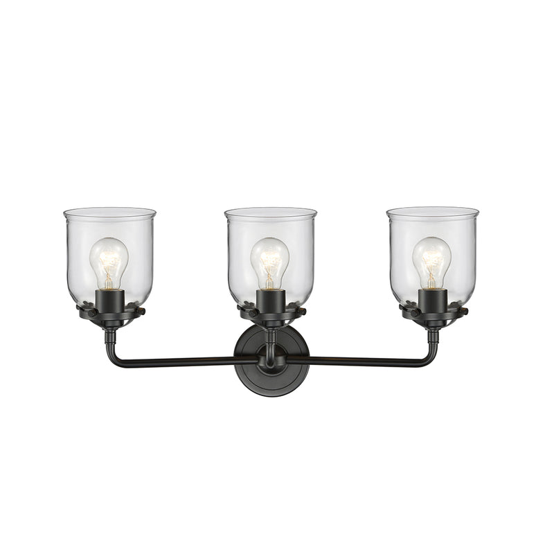 Innovations Lighting Small Bell 3 Light Bath Vanity Light Part Of The Nouveau Collection 284-3W-OB-G52-LED