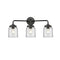 Bell Bath Vanity Light shown in the Oil Rubbed Bronze finish with a Clear shade