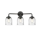 Bell Bath Vanity Light shown in the Oil Rubbed Bronze finish with a Seedy shade