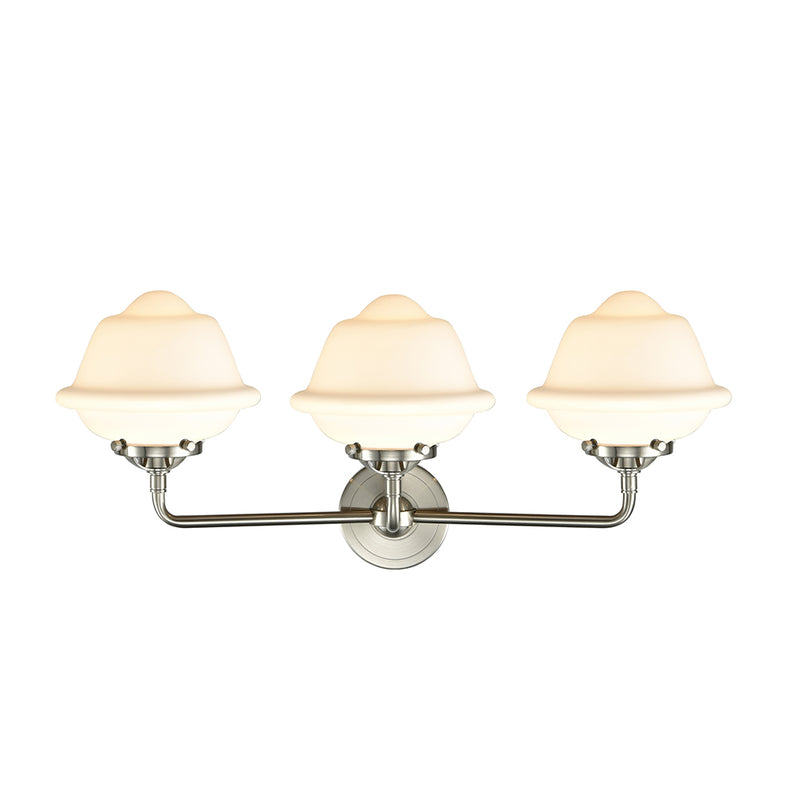 Innovations Lighting Small Oxford 3 Light Bath Vanity Light Part Of The Nouveau Collection 284-3W-SN-G531-LED