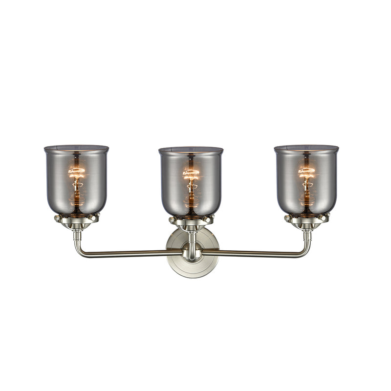Innovations Lighting Small Bell 3 Light Bath Vanity Light Part Of The Nouveau Collection 284-3W-SN-G53