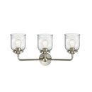 Innovations Lighting Small Bell 3 Light Bath Vanity Light Part Of The Nouveau Collection 284-3W-SN-G54