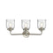 Innovations Lighting Small Bell 3 Light Bath Vanity Light Part Of The Nouveau Collection 284-3W-SN-G54