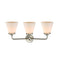 Innovations Lighting Small Cone 3 Light Bath Vanity Light Part Of The Nouveau Collection 284-3W-SN-G61-LED