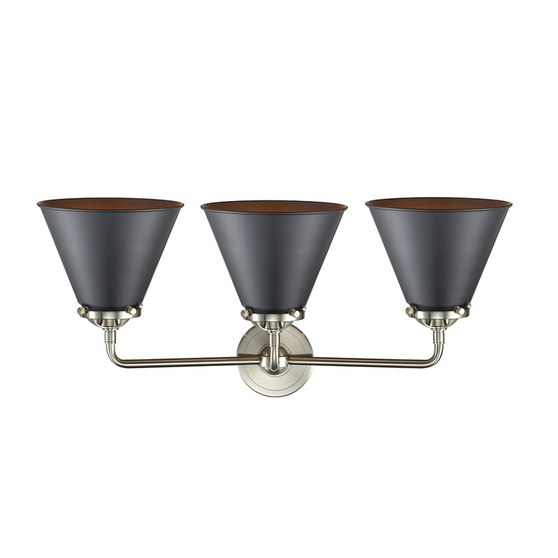 Innovations Lighting Appalachian 3 Light Bath Vanity Light Part Of The Nouveau Collection 284-3W-SN-M13-BK