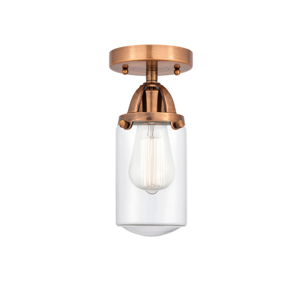 Innovations Lighting Dover 1 Light 4.5" Semi-Flush Mount 288-1C-AC-G312