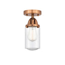Innovations Lighting Dover 1 Light 4.5" Semi-Flush Mount 288-1C-AC-G314