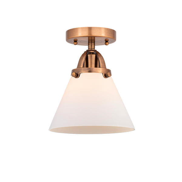 Innovations Lighting Large Cone 1 Light 7.75" Semi-Flush Mount 288-1C-AC-G41