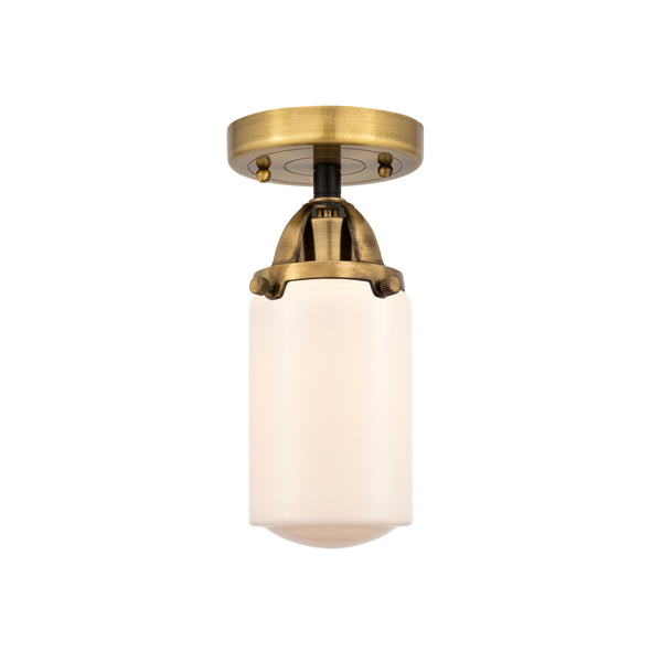 Innovations Lighting Dover 1 Light 4.5" Semi-Flush Mount 288-1C-BAB-G311