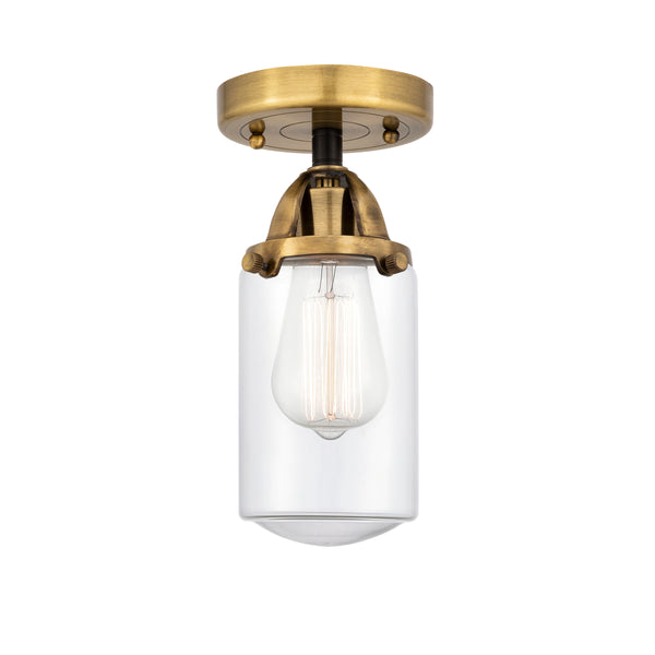 Innovations Lighting Dover 1 Light 4.5" Semi-Flush Mount 288-1C-BAB-G312