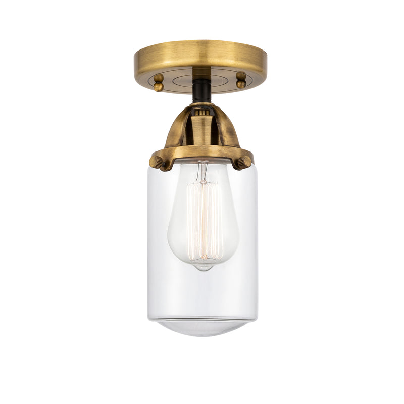 Innovations Lighting Dover 1 Light 4.5" Semi-Flush Mount 288-1C-BAB-G312