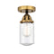 Innovations Lighting Dover 1 Light 4.5" Semi-Flush Mount 288-1C-BAB-G314