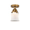 Innovations Lighting Small Canton 1 Light 5.25" Semi-Flush Mount 288-1C-BB-G181S