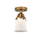 Innovations Lighting Small Canton 1 Light 5.25" Semi-Flush Mount 288-1C-BB-G181S-LED