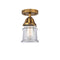 Innovations Lighting Small Canton 1 Light 5.25" Semi-Flush Mount 288-1C-BB-G182S