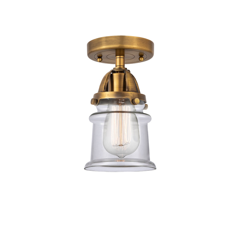 Innovations Lighting Small Canton 1 Light 5.25" Semi-Flush Mount 288-1C-BB-G182S