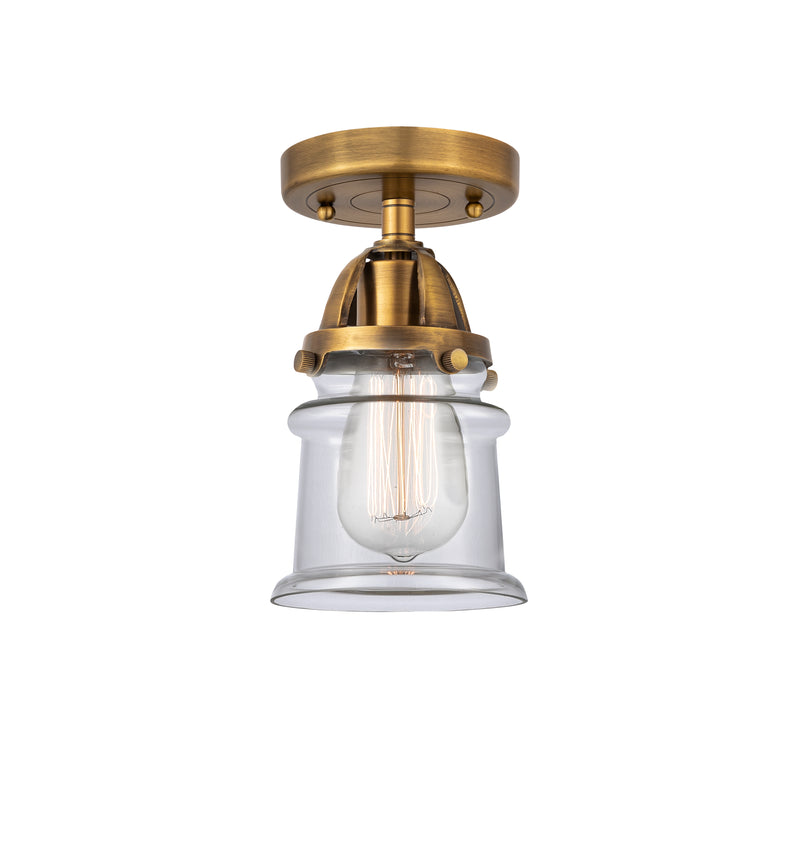 Innovations Lighting Small Canton 1 Light 5.25" Semi-Flush Mount 288-1C-BB-G182S-LED