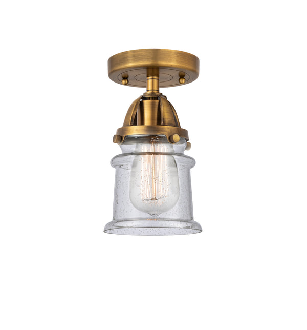 Innovations Lighting Small Canton 1 Light 5.25" Semi-Flush Mount 288-1C-BB-G184S-LED