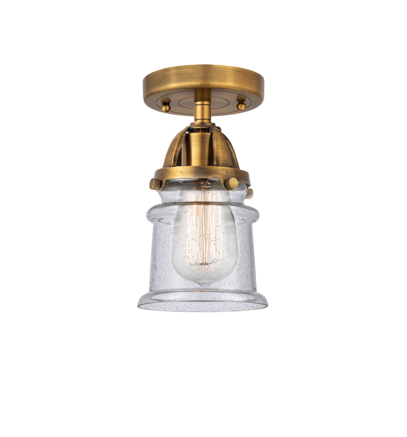 Innovations Lighting Small Canton 1 Light 5.25" Semi-Flush Mount 288-1C-BB-G184S-LED