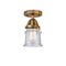 Innovations Lighting Small Canton 1 Light 5.25" Semi-Flush Mount 288-1C-BB-G184S