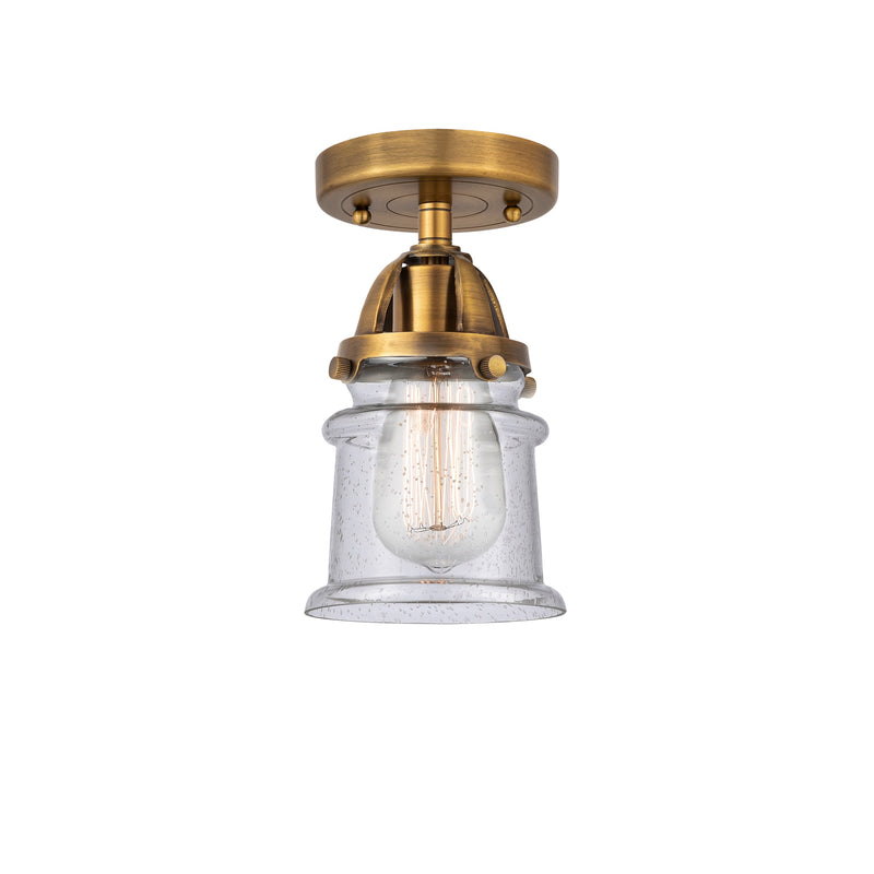 Innovations Lighting Small Canton 1 Light 5.25" Semi-Flush Mount 288-1C-BB-G184S