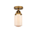 Innovations Lighting Dover 1 Light 4.5" Semi-Flush Mount 288-1C-BB-G311