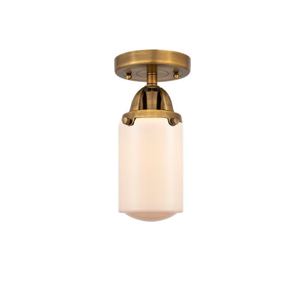 Innovations Lighting Dover 1 Light 4.5" Semi-Flush Mount 288-1C-BB-G311
