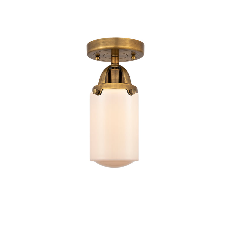 Innovations Lighting Dover 1 Light 4.5" Semi-Flush Mount 288-1C-BB-G311