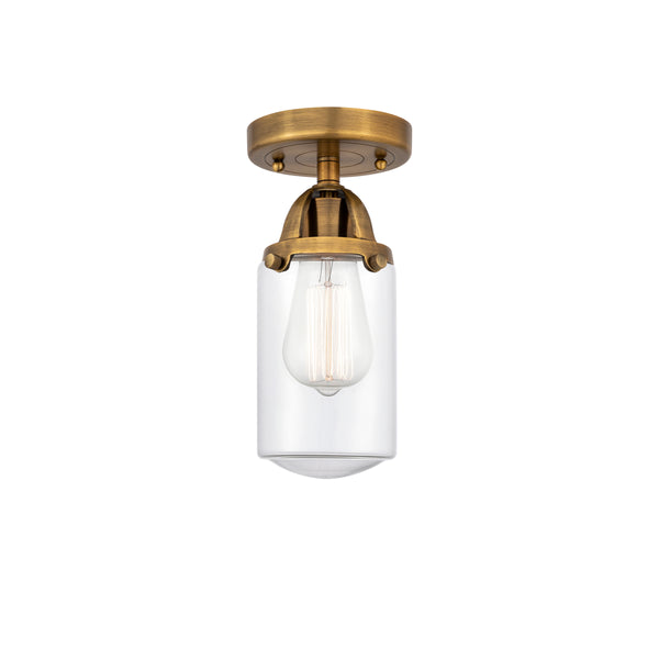 Innovations Lighting Dover 1 Light 4.5" Semi-Flush Mount 288-1C-BB-G312