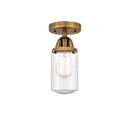 Innovations Lighting Dover 1 Light 4.5" Semi-Flush Mount 288-1C-BB-G314