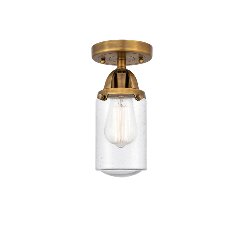 Innovations Lighting Dover 1 Light 4.5" Semi-Flush Mount 288-1C-BB-G314