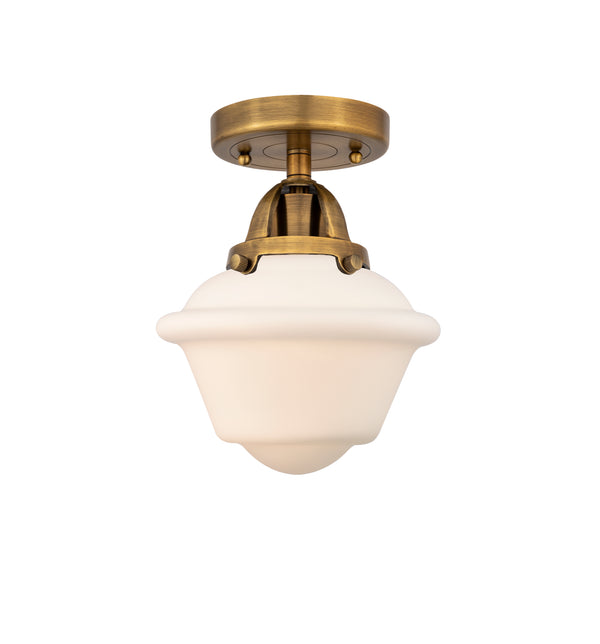Innovations Lighting Small Oxford 1 Light 7.5" Semi-Flush Mount 288-1C-BB-G531-LED