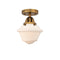 Innovations Lighting Small Oxford 1 Light 7.5" Semi-Flush Mount 288-1C-BB-G531
