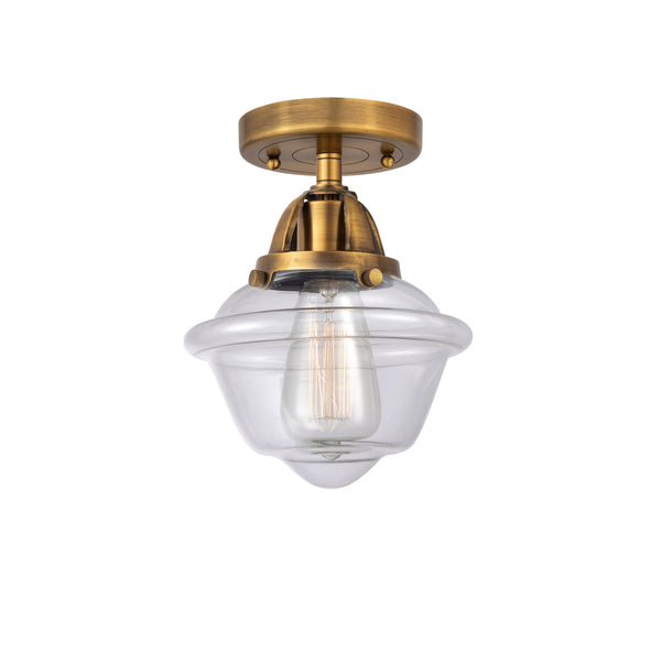 Innovations Lighting Small Oxford 1 Light 7.5" Semi-Flush Mount 288-1C-BB-G532