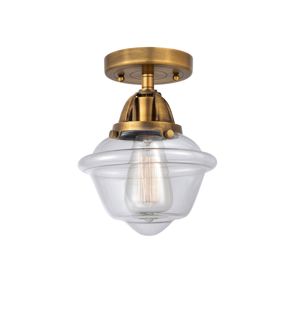 Innovations Lighting Small Oxford 1 Light 7.5" Semi-Flush Mount 288-1C-BB-G532-LED