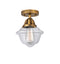 Innovations Lighting Small Oxford 1 Light 7.5" Semi-Flush Mount 288-1C-BB-G532-LED