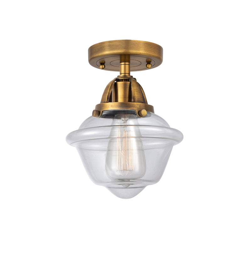 Innovations Lighting Small Oxford 1 Light 7.5" Semi-Flush Mount 288-1C-BB-G532-LED