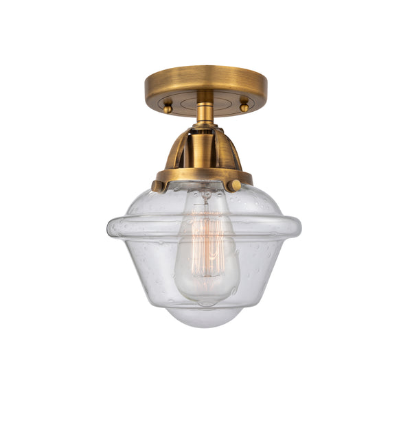 Innovations Lighting Small Oxford 1 Light 7.5" Semi-Flush Mount 288-1C-BB-G534-LED