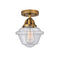 Innovations Lighting Small Oxford 1 Light 7.5" Semi-Flush Mount 288-1C-BB-G534-LED